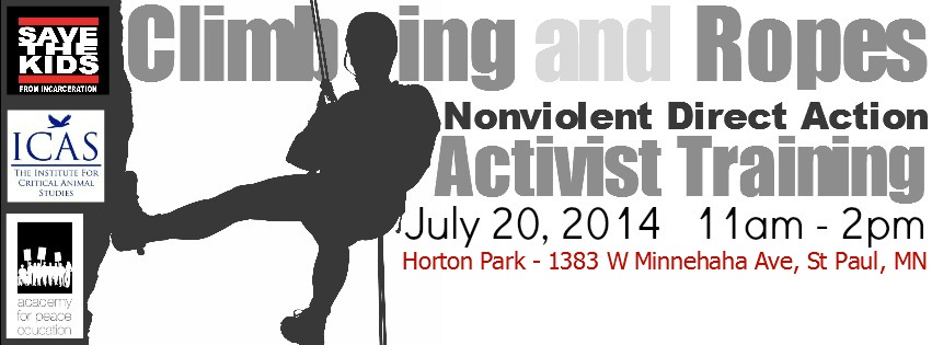 July 20 – Climbing and Ropes Nonviolent Activist Training – Saint Paul, MN