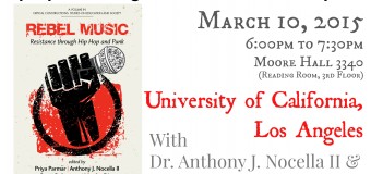 March 10 2015 – UCLA Lecture: Hip Hop and Punk Against the School to Prison Pipeline