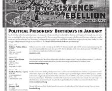 January Political Prisoners’ Birthdays and Addresses