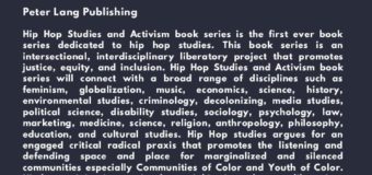 Hip Hop Studies and Activism Book Series Flyer