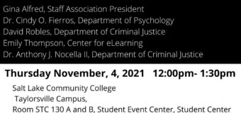 Nov. 4, 2021 Salt Lake and Online – Defending Critical Race Theory and Academic Freedom