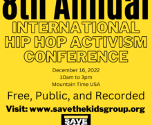 8th Annual International Hip Hop Activism Conference  – December 16, 2022 – Zoom